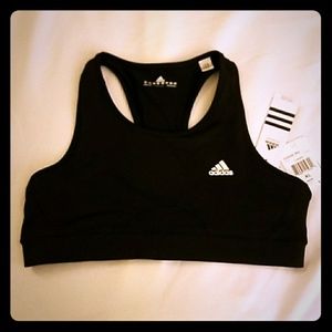 NWT Adidas black sports bra XL